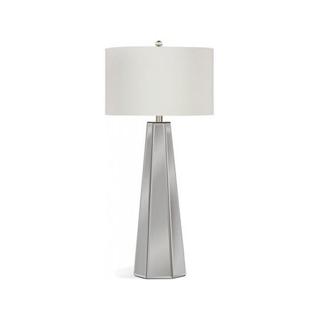 BASSETT MIROR CO INC Bassett Mirror L3205T Lenox Table Lamp; Gray - 17 x 17 x 37 in. L3205T